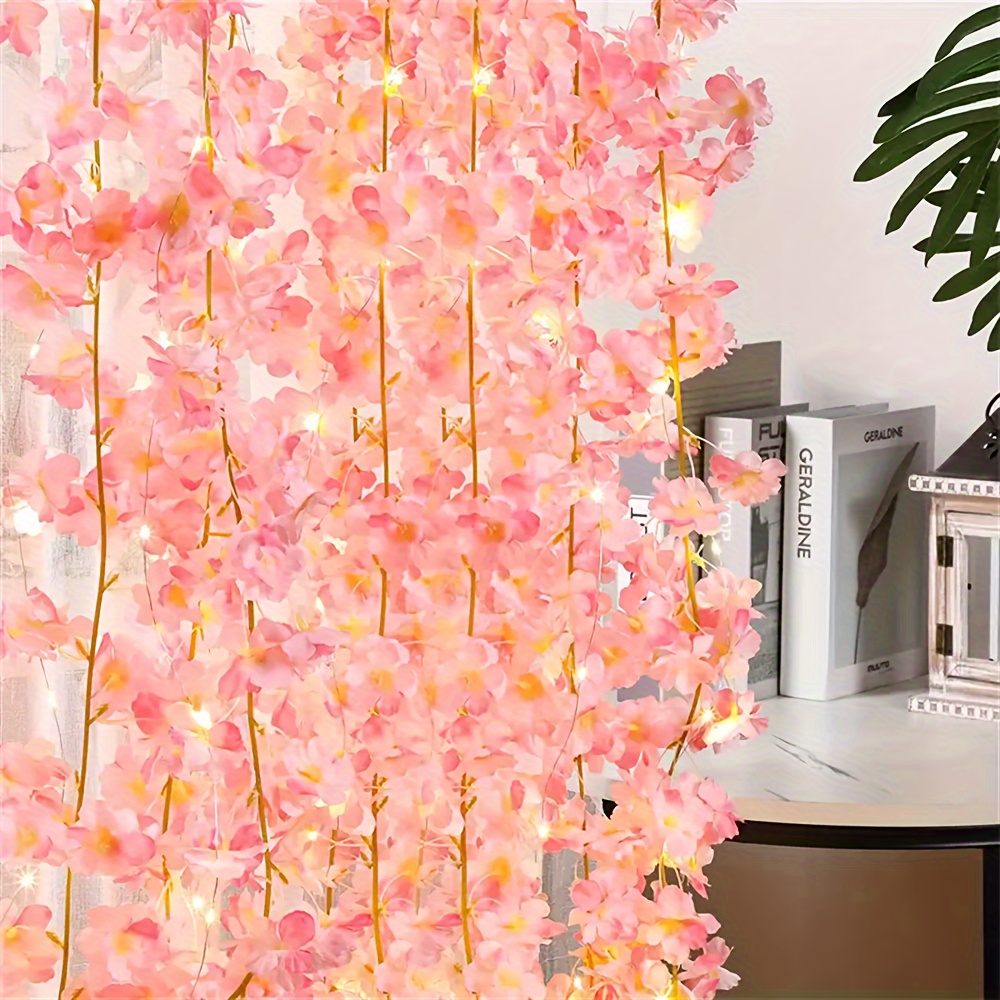 Battery Powered Cherry Blossom LED String Lights for Party and Holiday Decor
