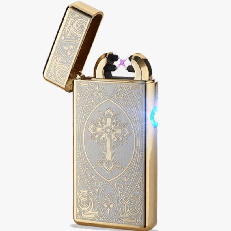 Gold Cross Rechargeable Windproof Lighter - FREE SHIP DEALS