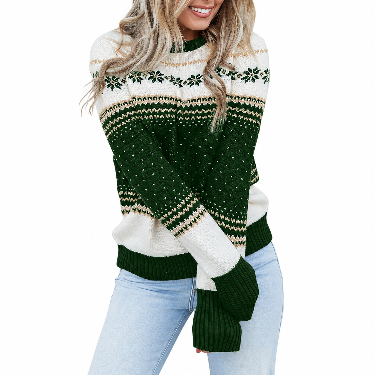 Casual Christmas Knit Winter Sweater For Women