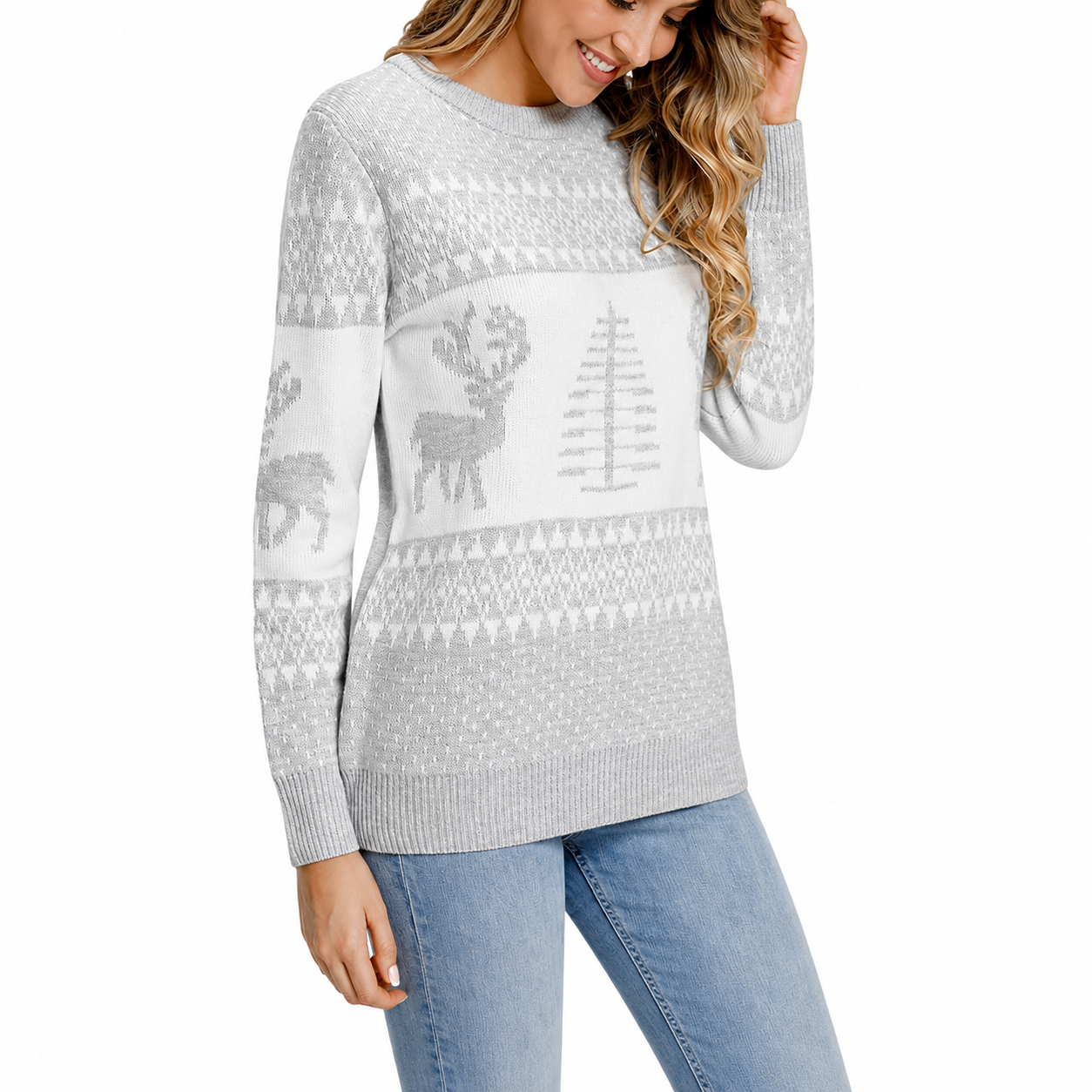 Casual Christmas Knit Winter Sweater For Women