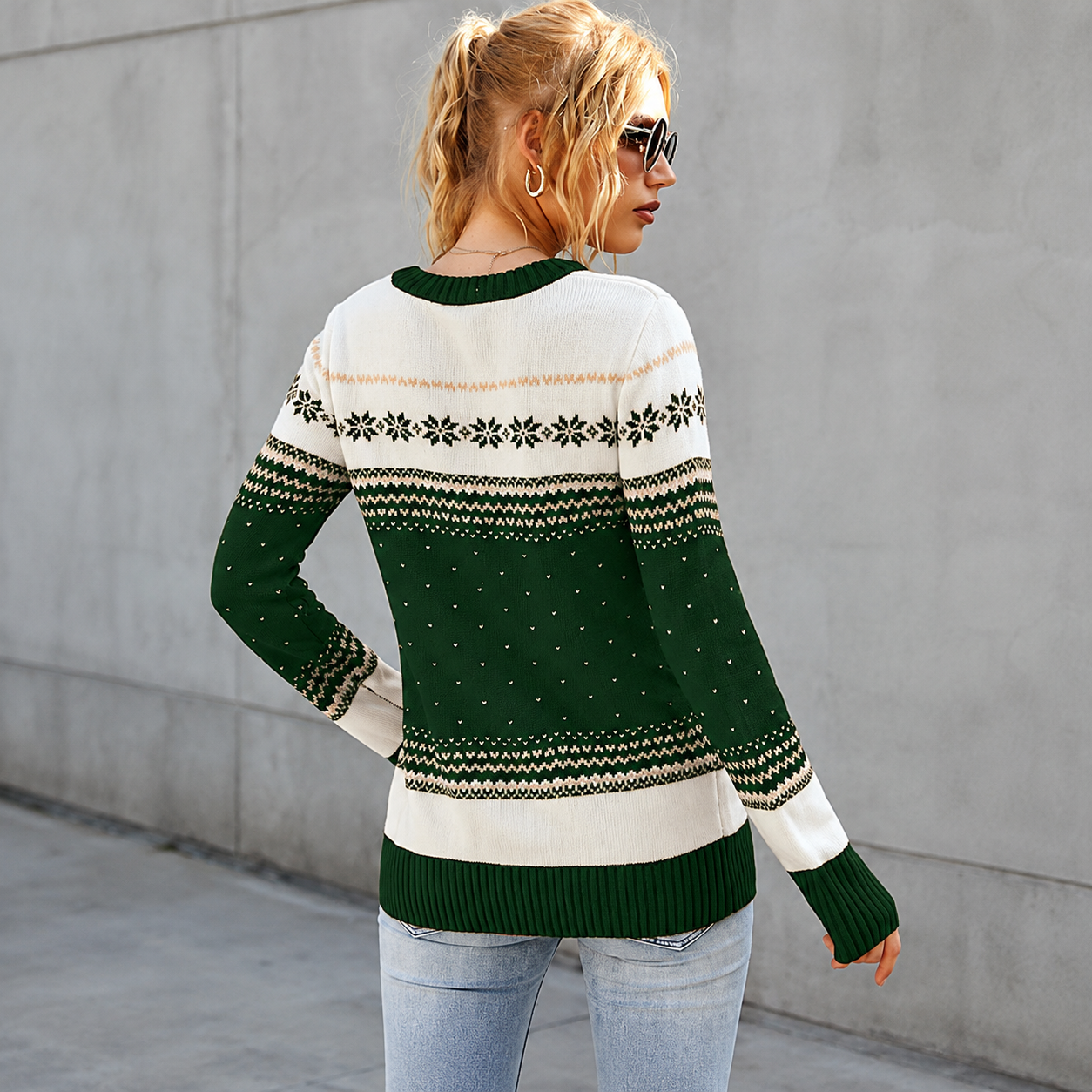 Casual Christmas Knit Winter Sweater For Women