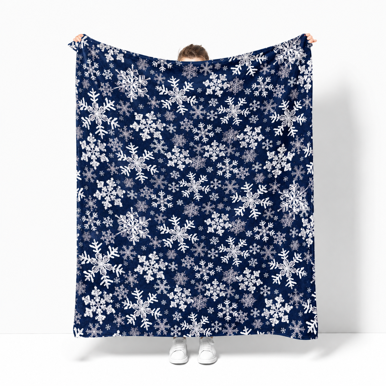 Soft Snowflake Printed Blanket For Christmas For Men And Women
