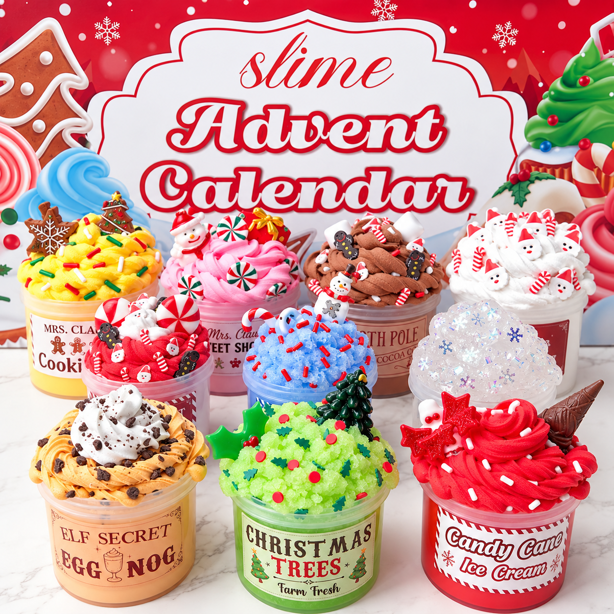 2026 Christmas Countdown Advent Calendar Kit For Kids