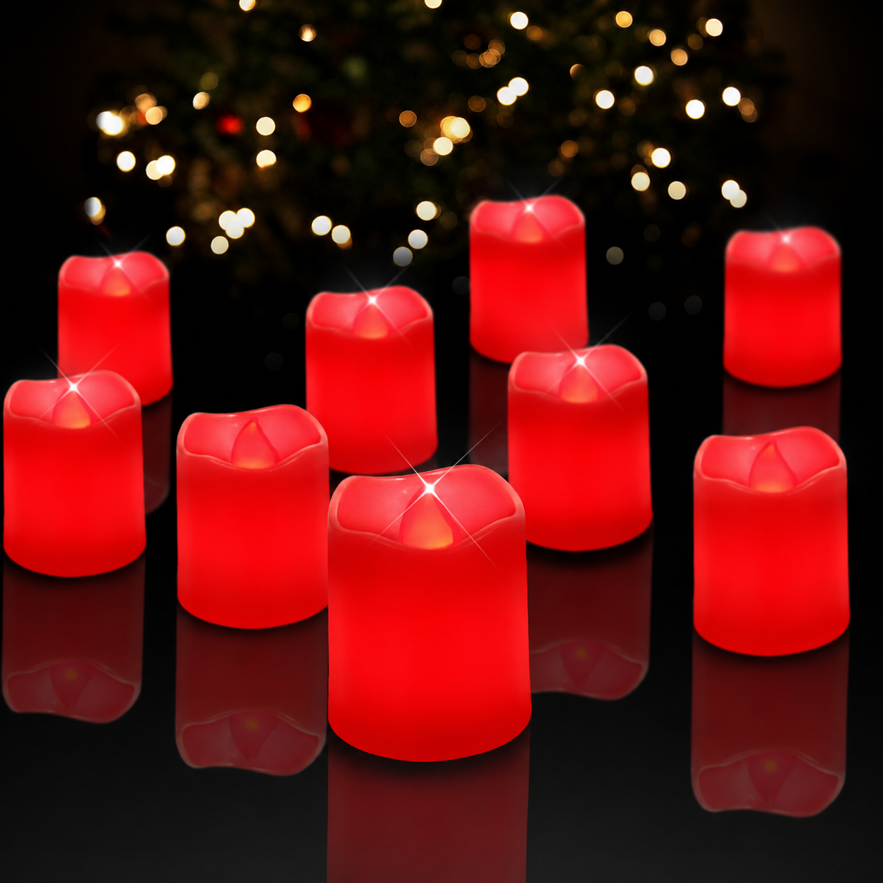 Flameless Votive Candles With Flickering Light