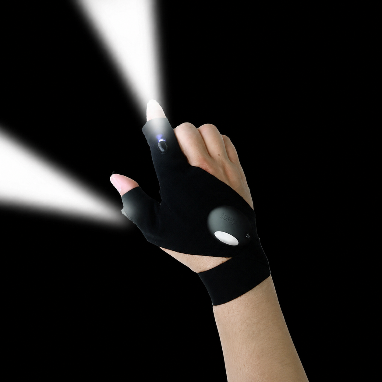 LED Flashlight Gloves For Camping Fishing And Night Tasks