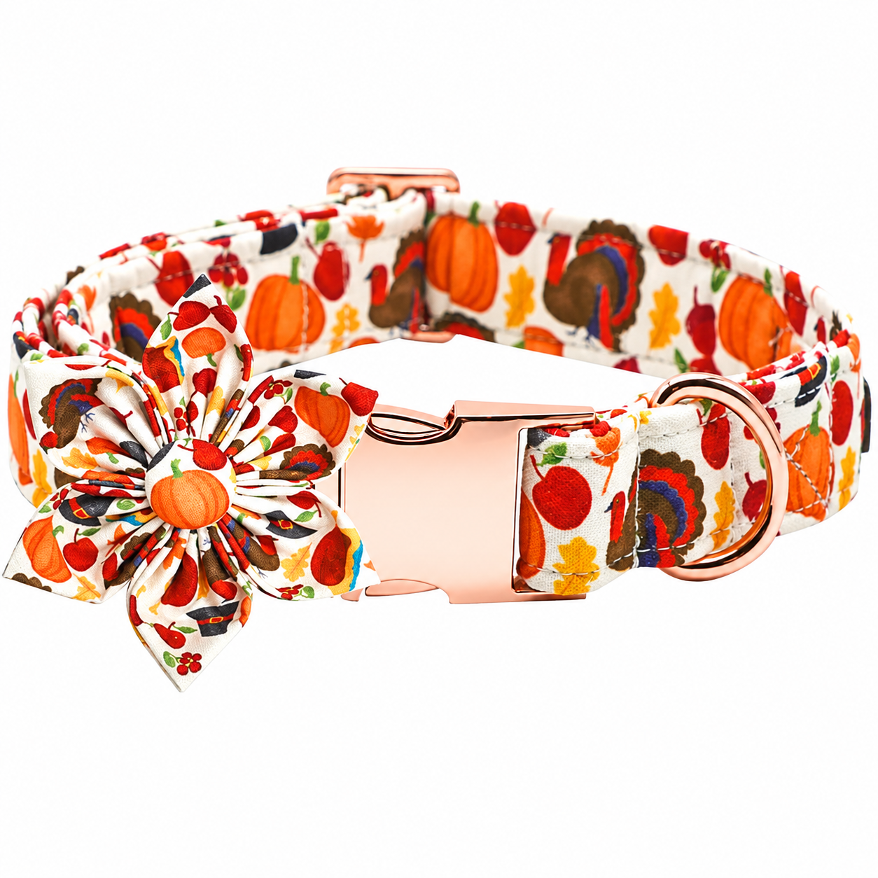 Christmas Dog Collar with Adjustable Plaid Design
