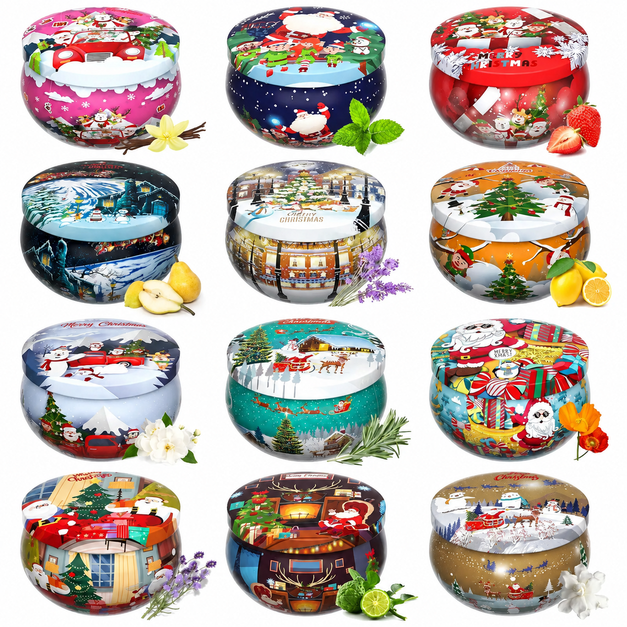 Christmas Aromatherapy Candle Set For Home Decor