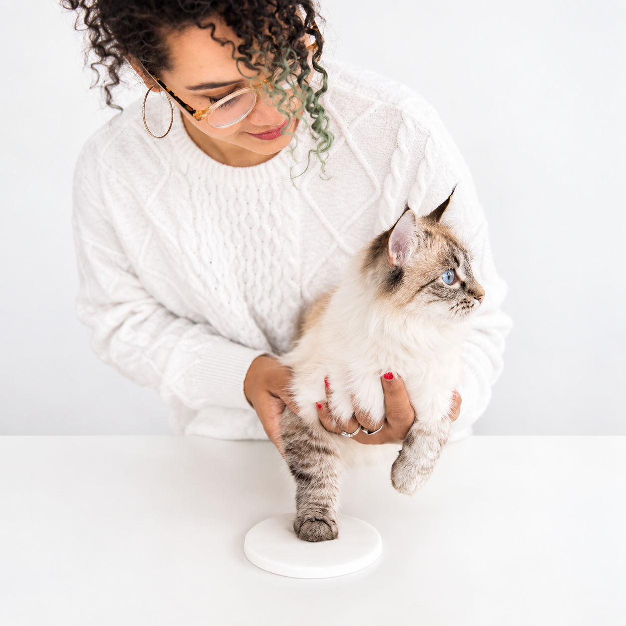 Christmas Double Sided Photo Ornament with Ink Pad Kit