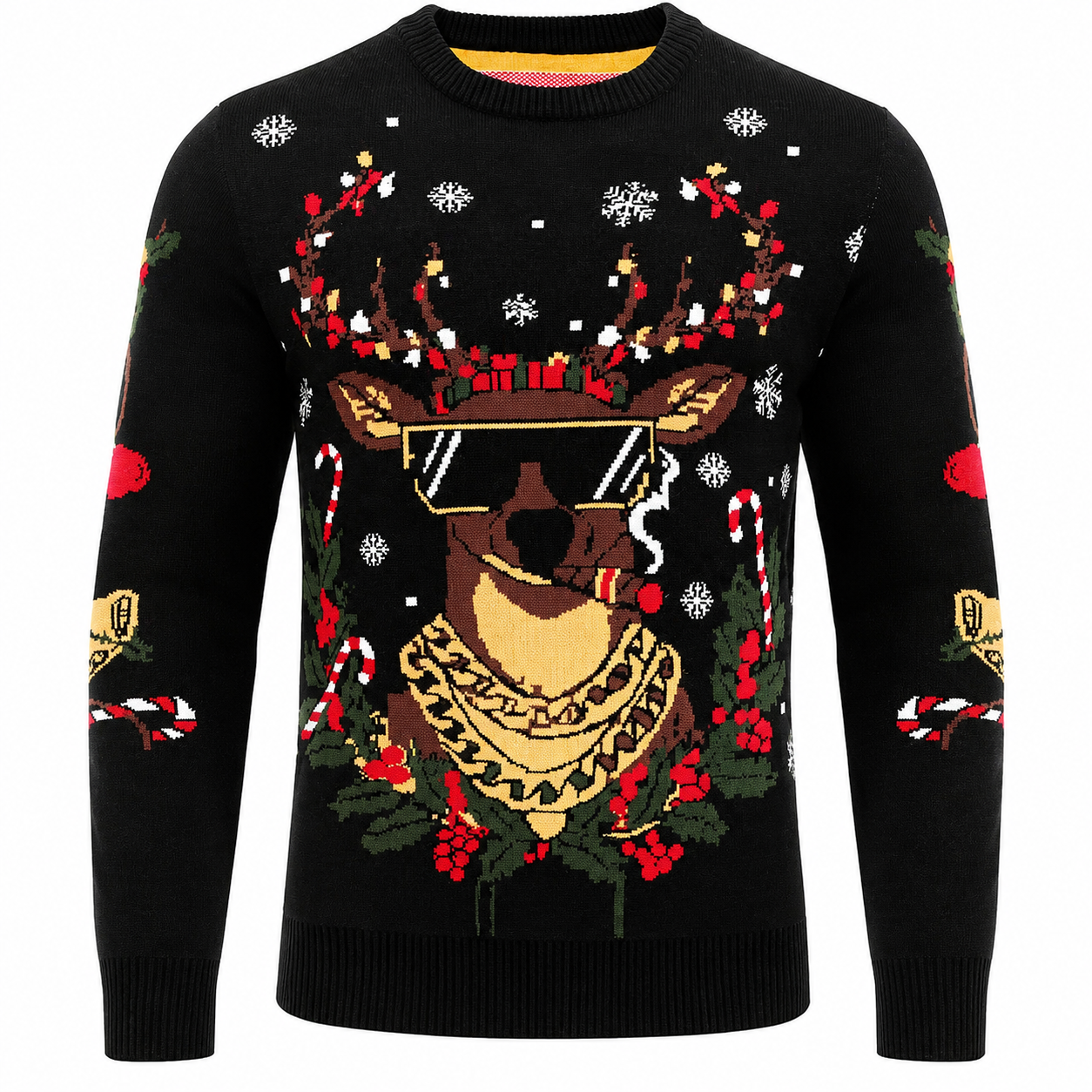 Classic Knit Christmas Pullover Sweater for Men