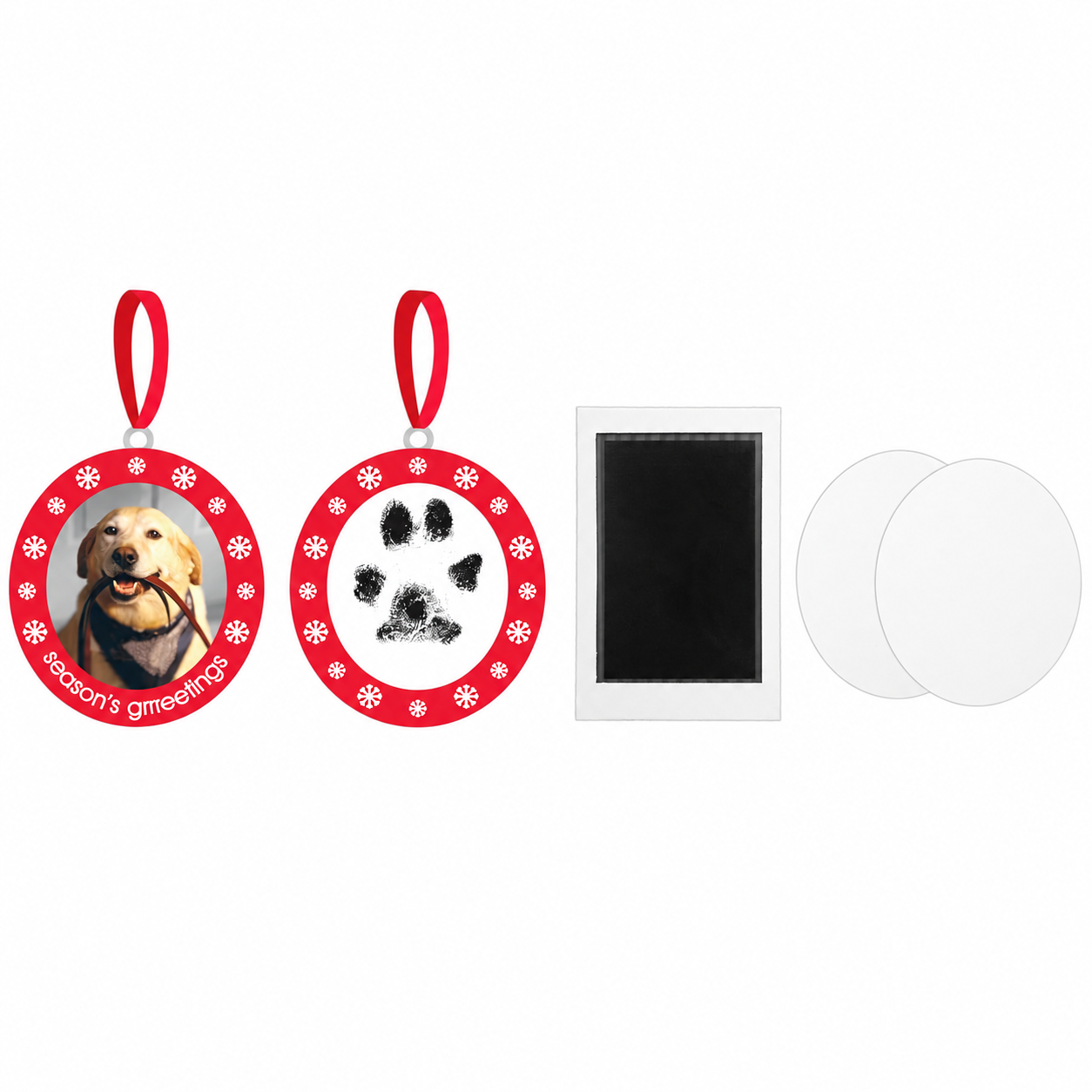 Christmas Double Sided Photo Ornament with Ink Pad Kit
