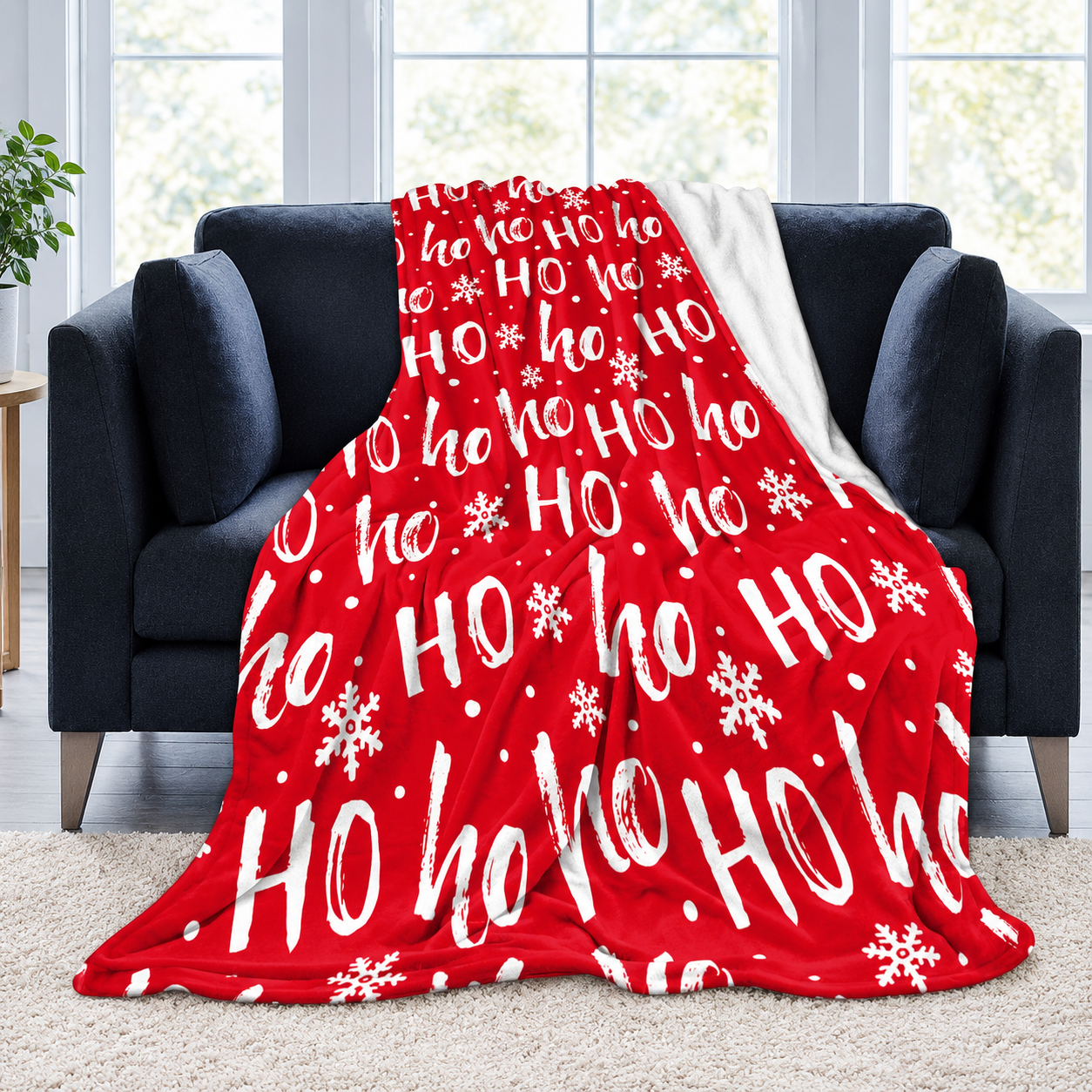 Soft Plush Christmas Snowflake Blanket For Men And Women