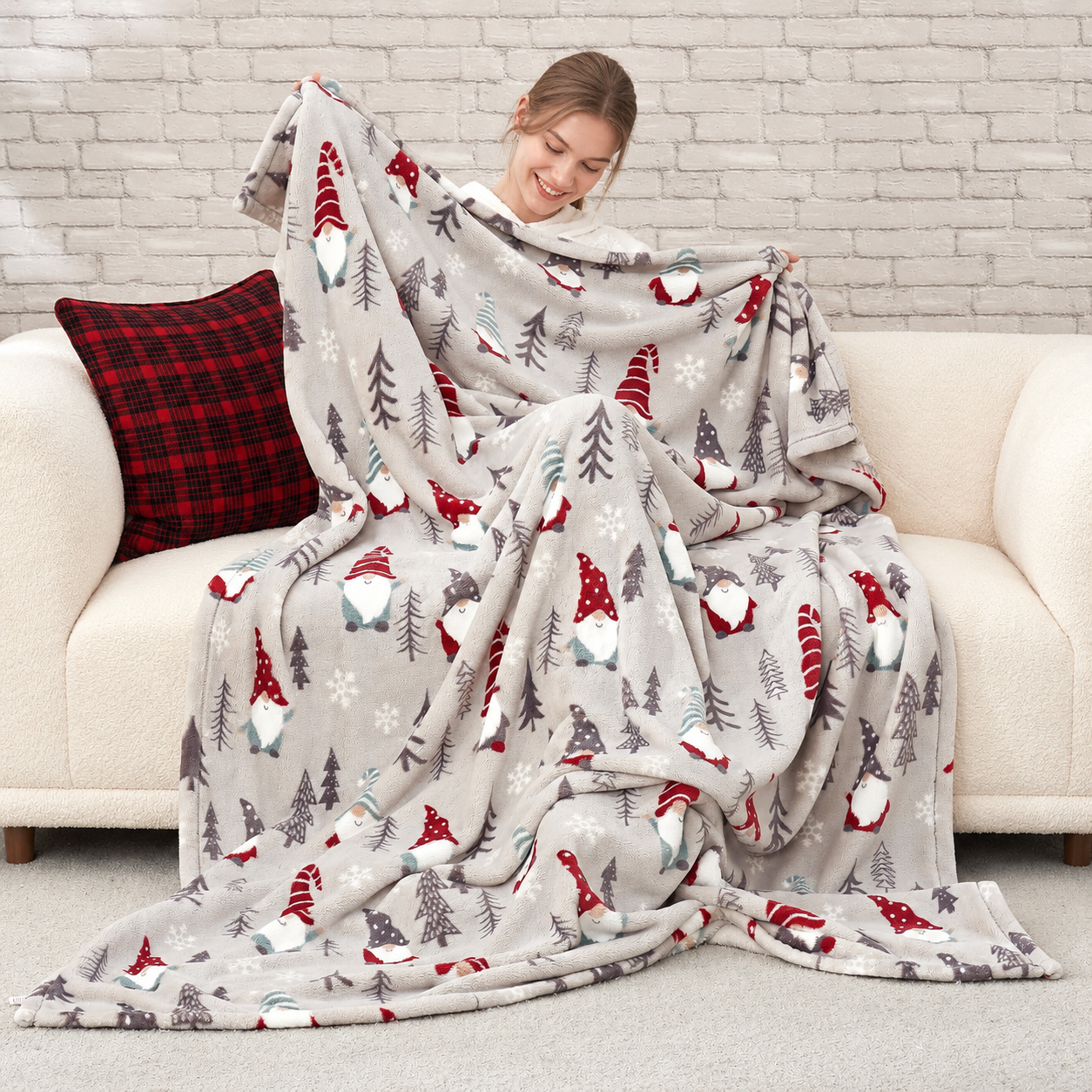 Ultra Soft Christmas Plush Blanket For Men And Women