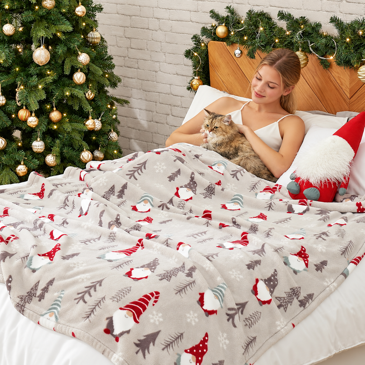 Ultra Soft Christmas Plush Blanket For Men And Women