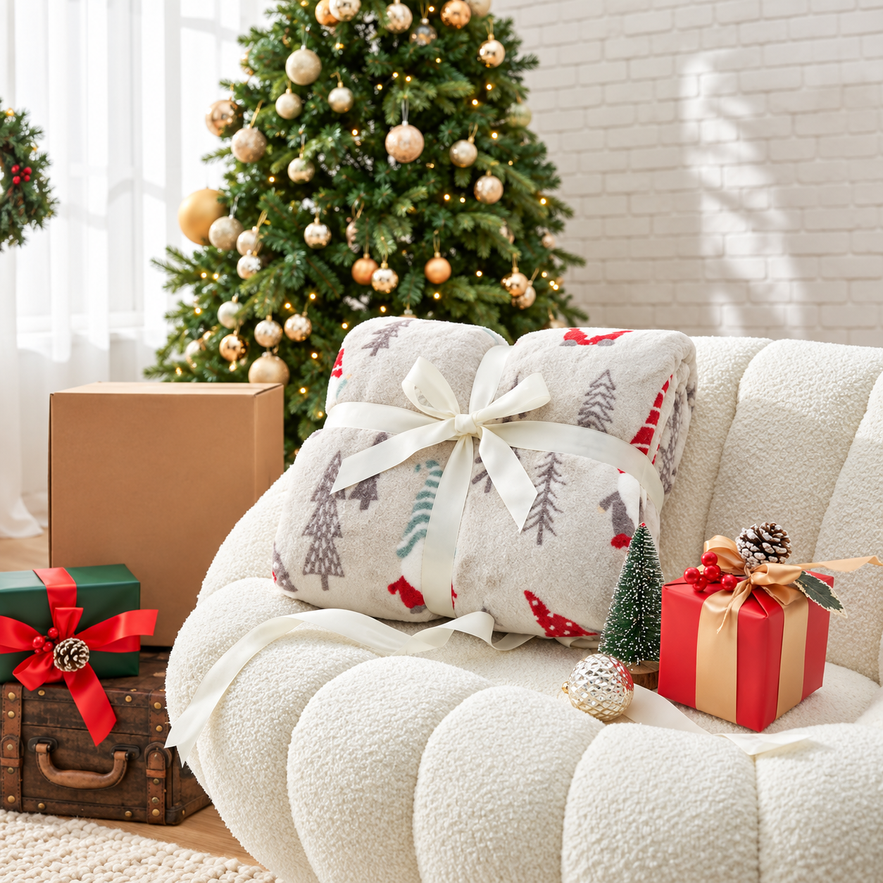 Ultra Soft Christmas Plush Blanket For Men And Women