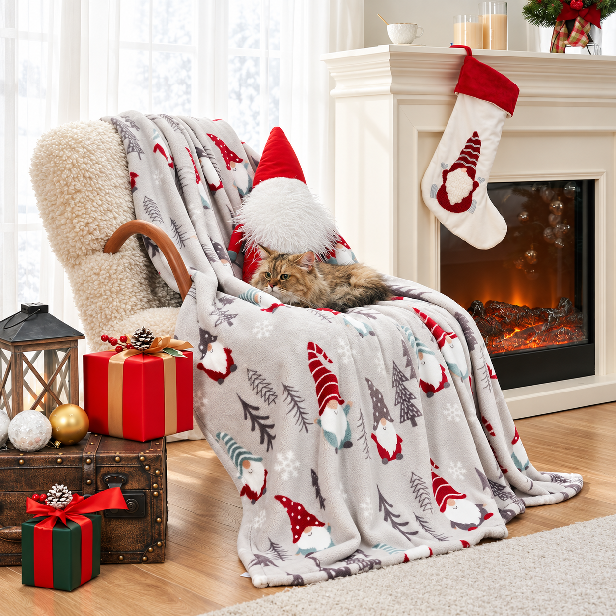 Ultra Soft Christmas Plush Blanket For Men And Women