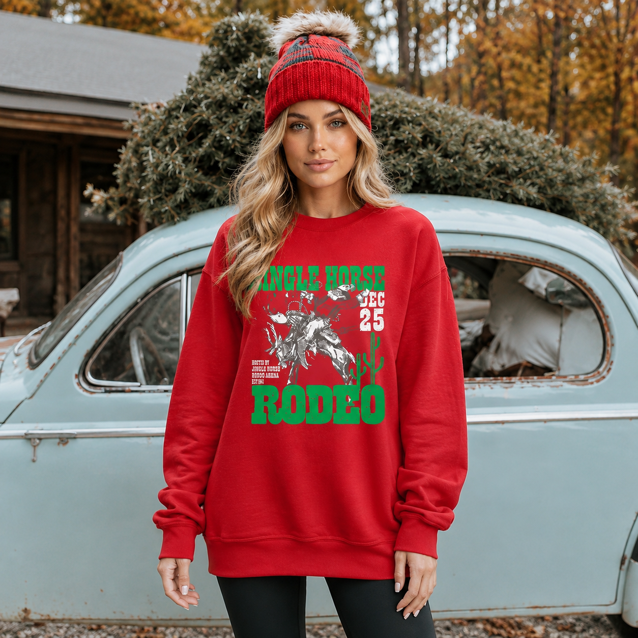 Festive Holiday Graphic Pullover Sweatshirt for Women
