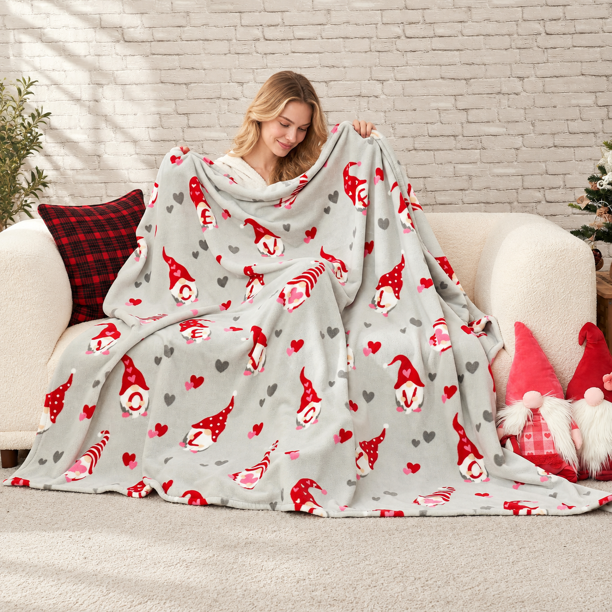 Ultra Soft Christmas Plush Blanket For Men And Women