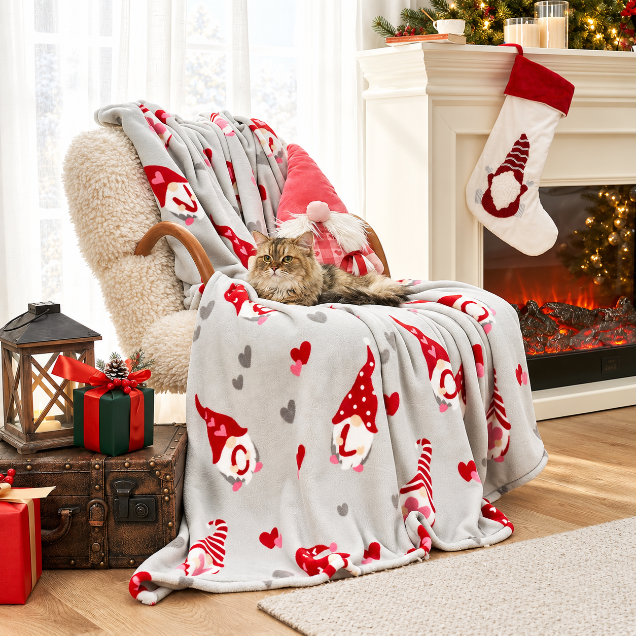 Ultra Soft Christmas Plush Blanket For Men And Women