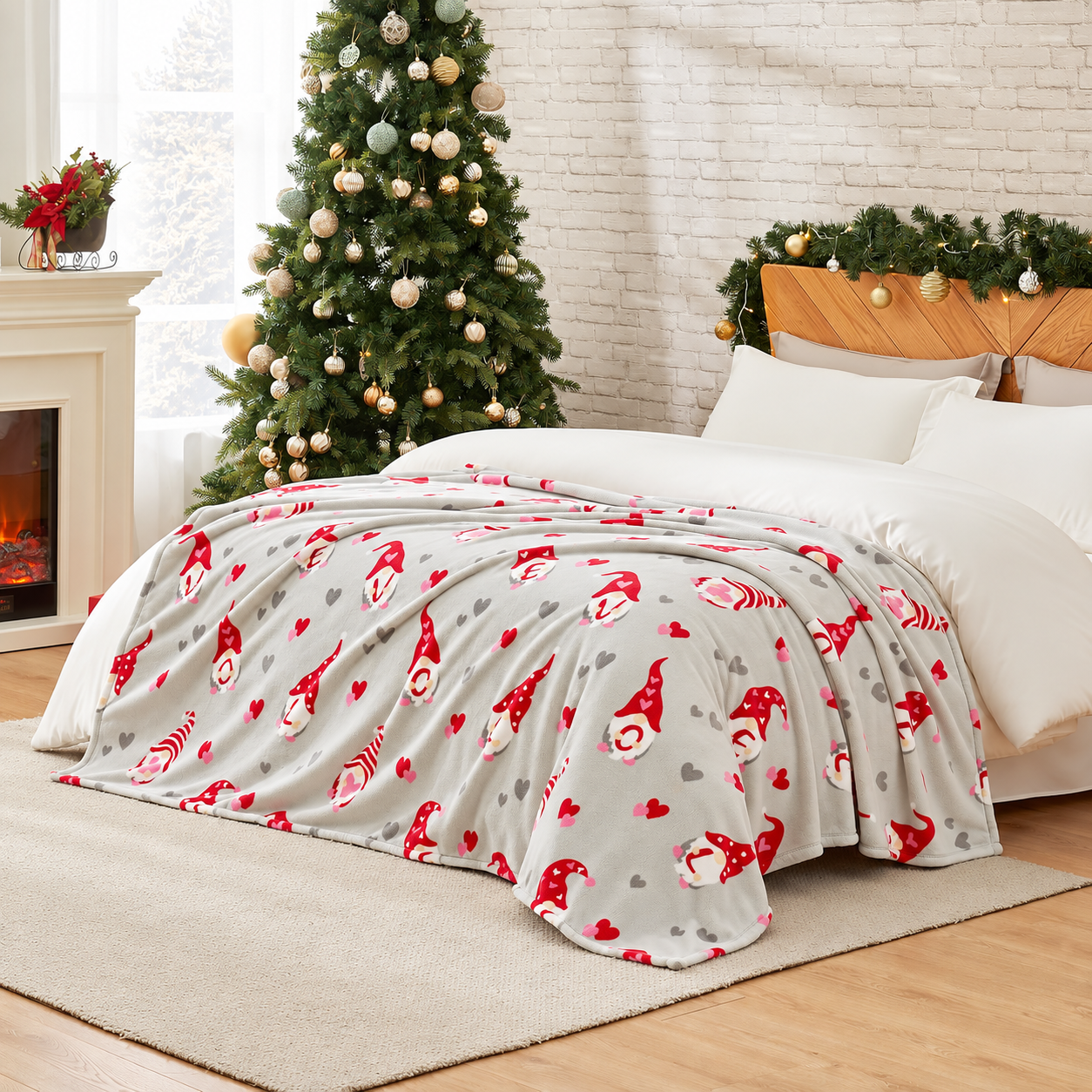 Ultra Soft Christmas Plush Blanket For Men And Women