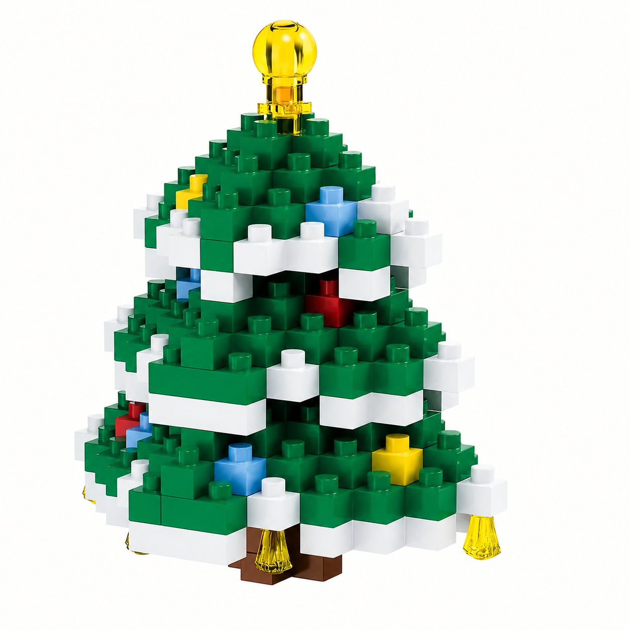 Christmas Building Blocks Set With Snowman Santa Reindeer And Tree