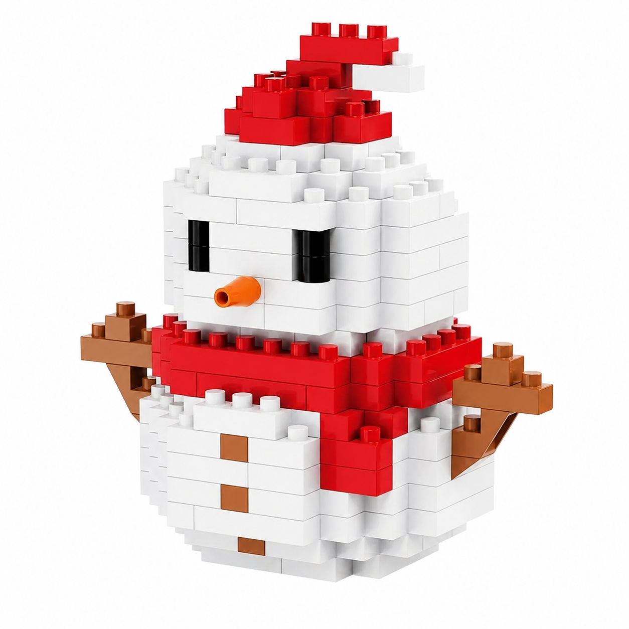 Christmas Building Blocks Set With Snowman Santa Reindeer And Tree