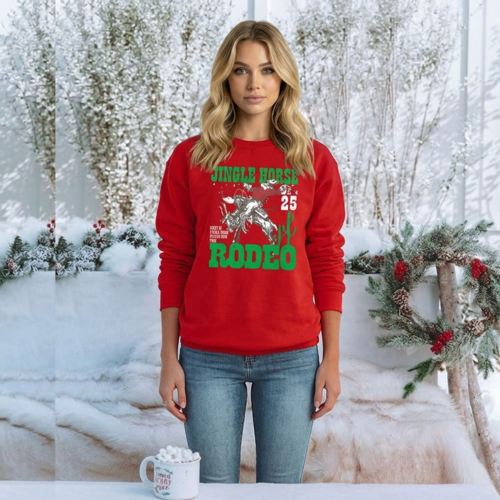 Festive Holiday Graphic Pullover Sweatshirt for Women