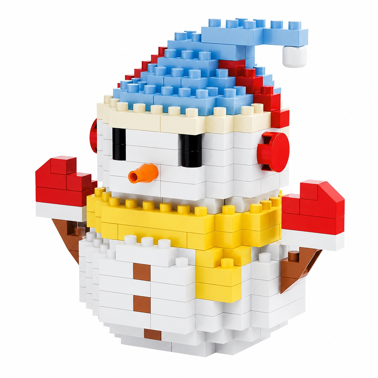 Christmas Building Blocks Set With Snowman Santa Reindeer And Tree