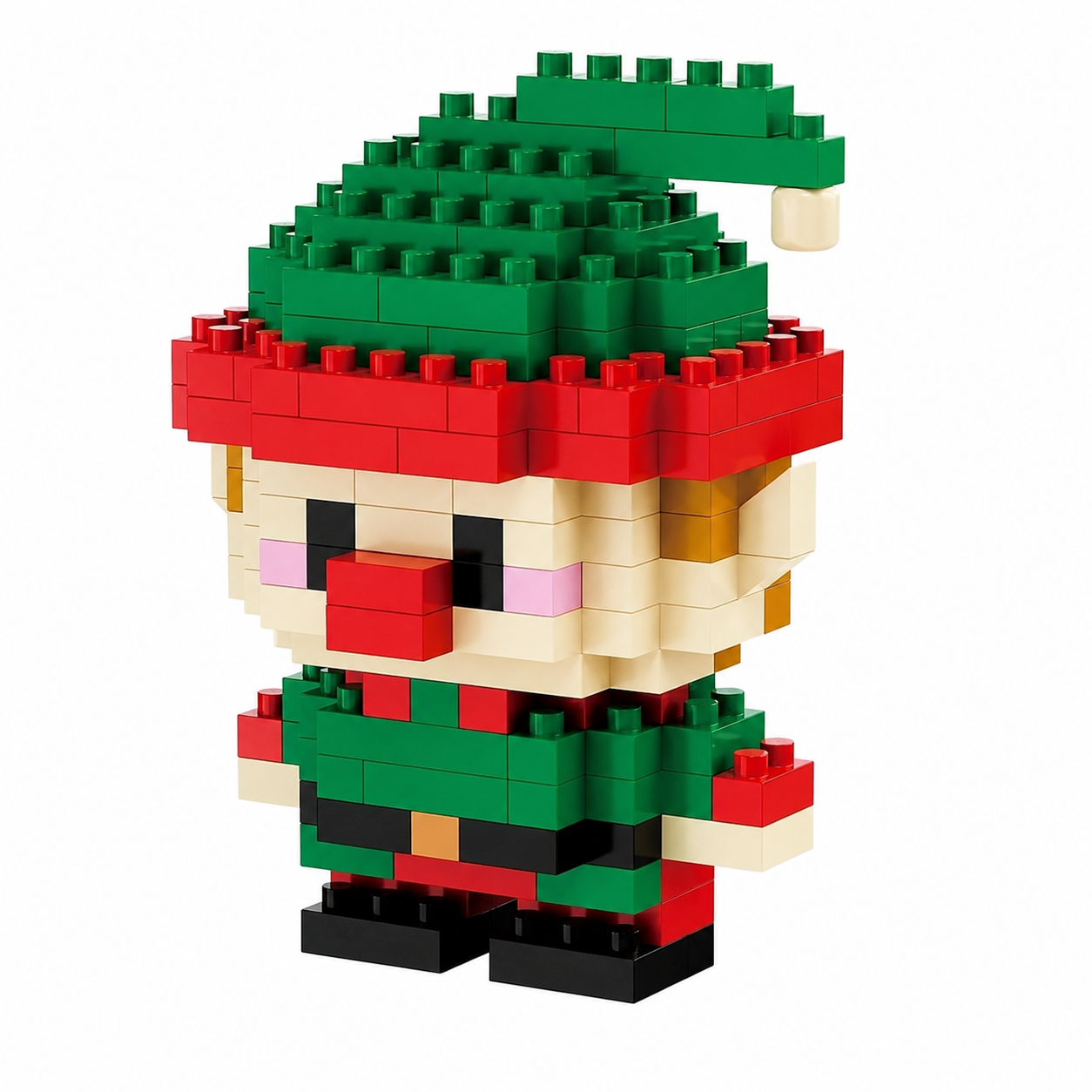 Christmas Building Blocks Set With Snowman Santa Reindeer And Tree
