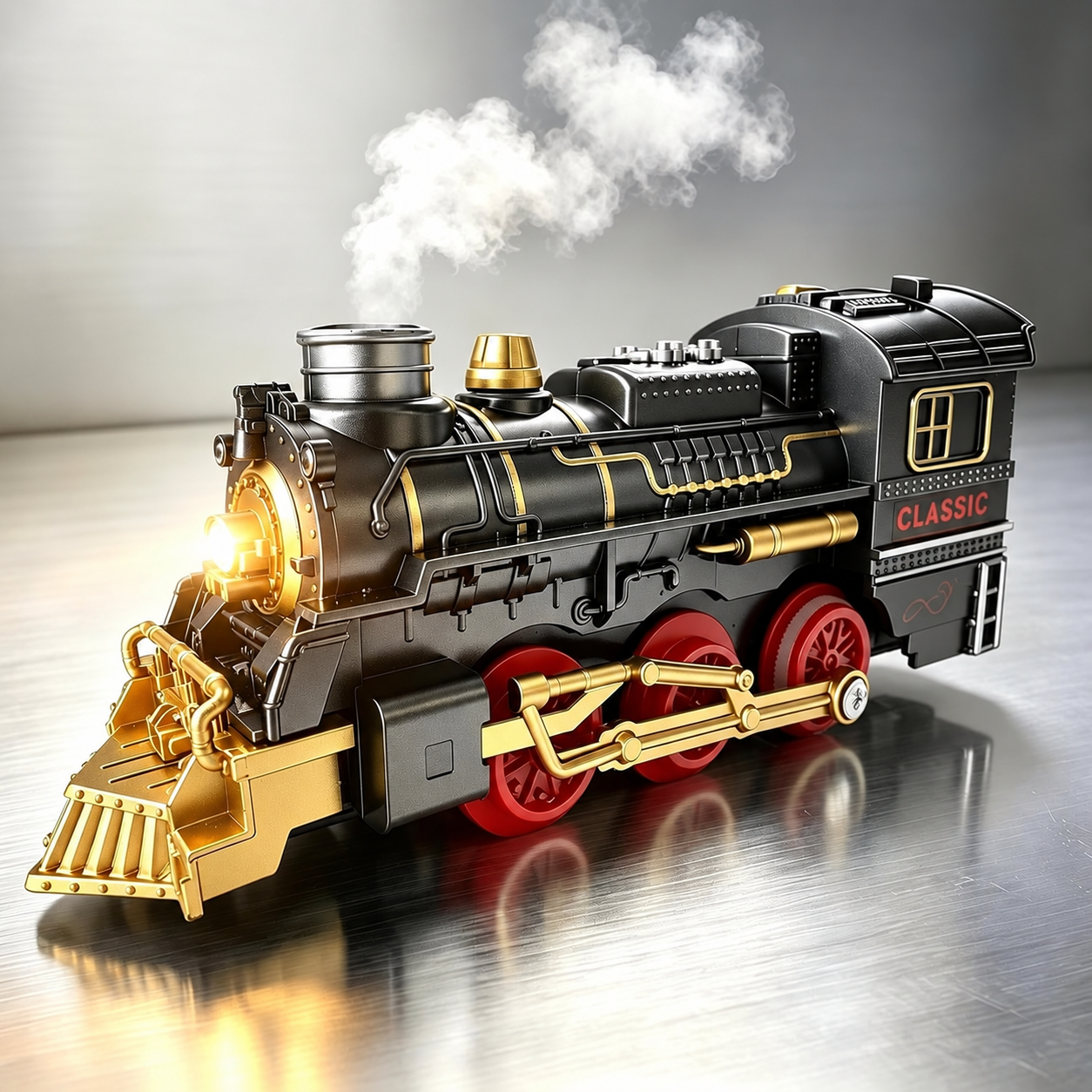 Christmas Electric Train Set With Elevated Tracks Lights And Music