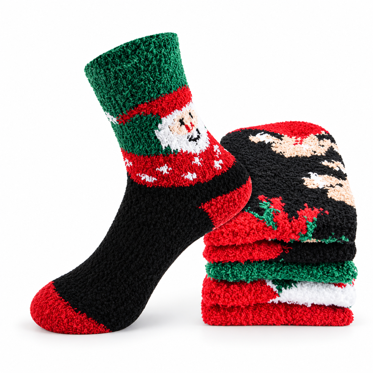 5 Pairs Wool Socks for Women Cozy Thick Everyday Socks