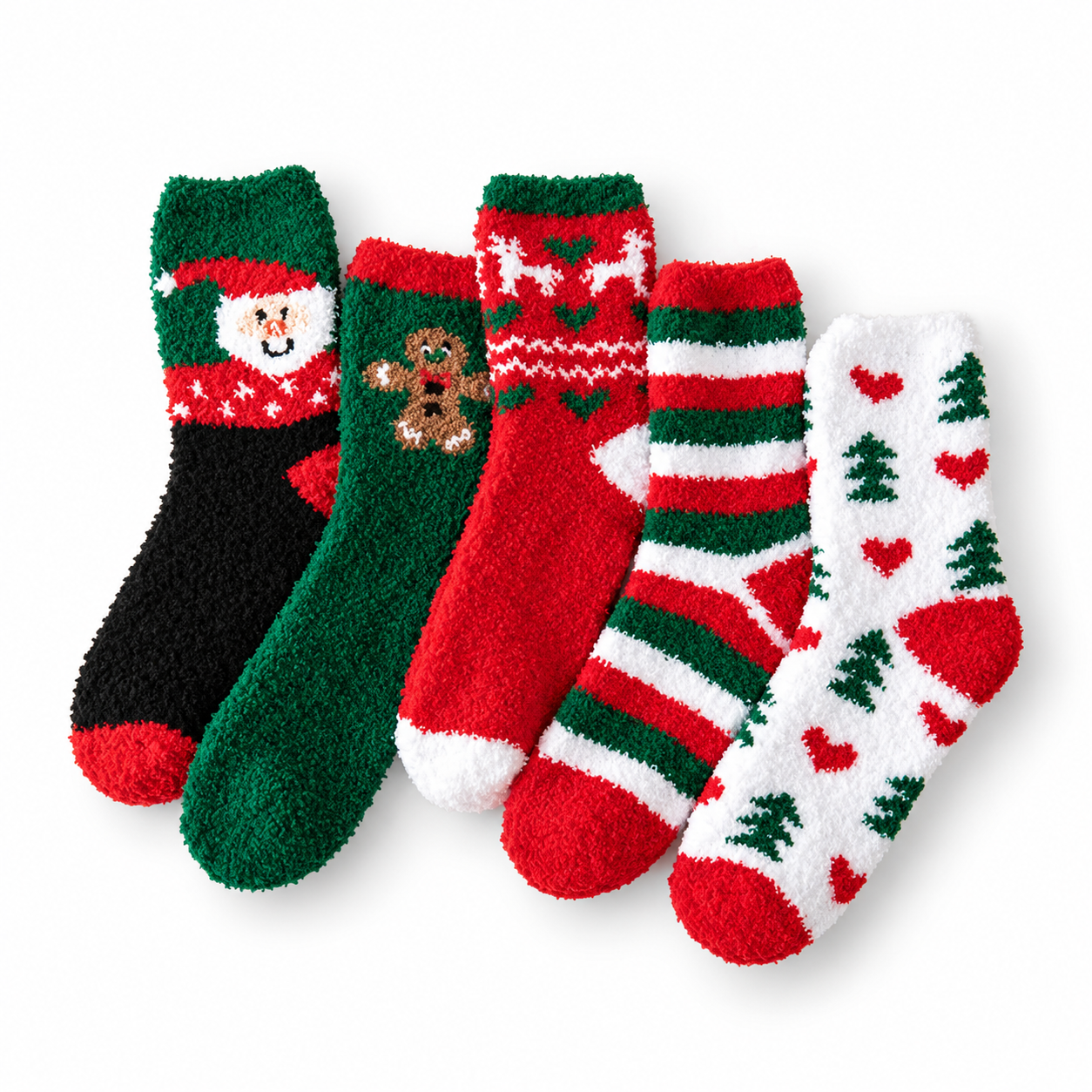 5 Pairs Wool Socks for Women Cozy Thick Everyday Socks