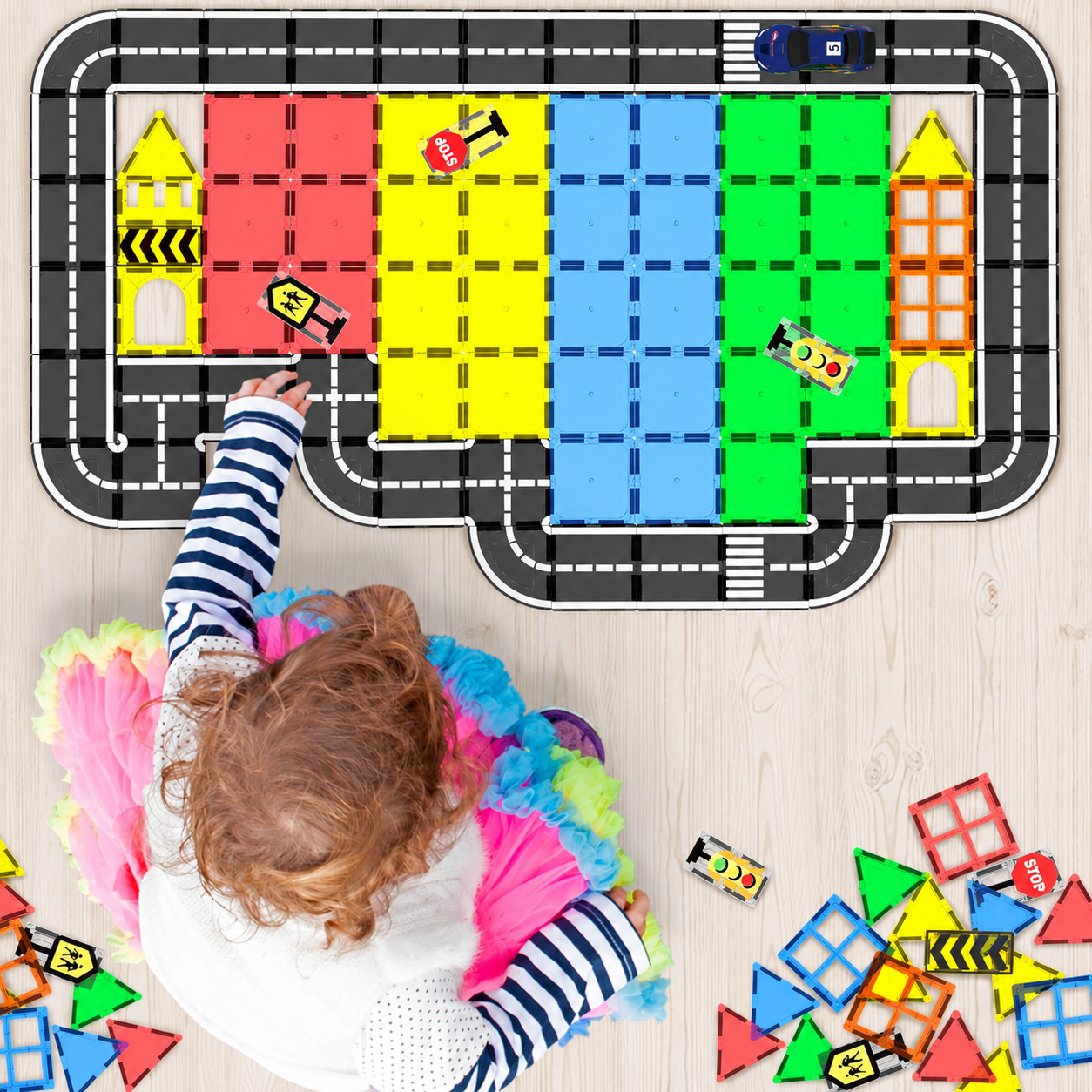 Preschool Montessori Sensory Building Blocks Toy Set For Kids