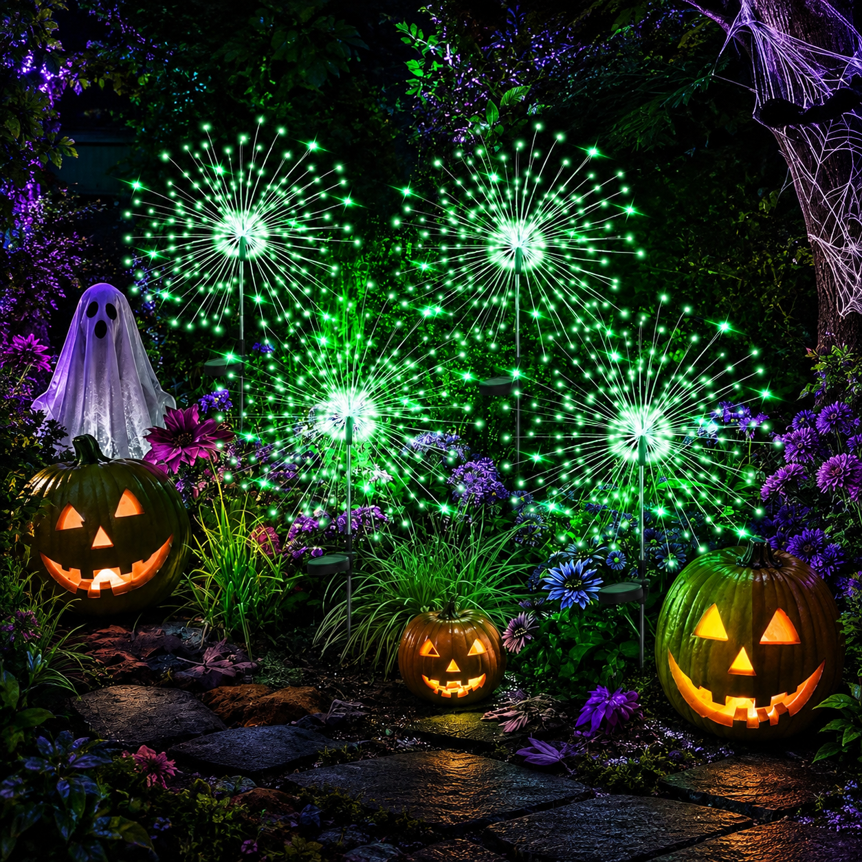 Solar Firework Lights for Outdoor Garden Decor