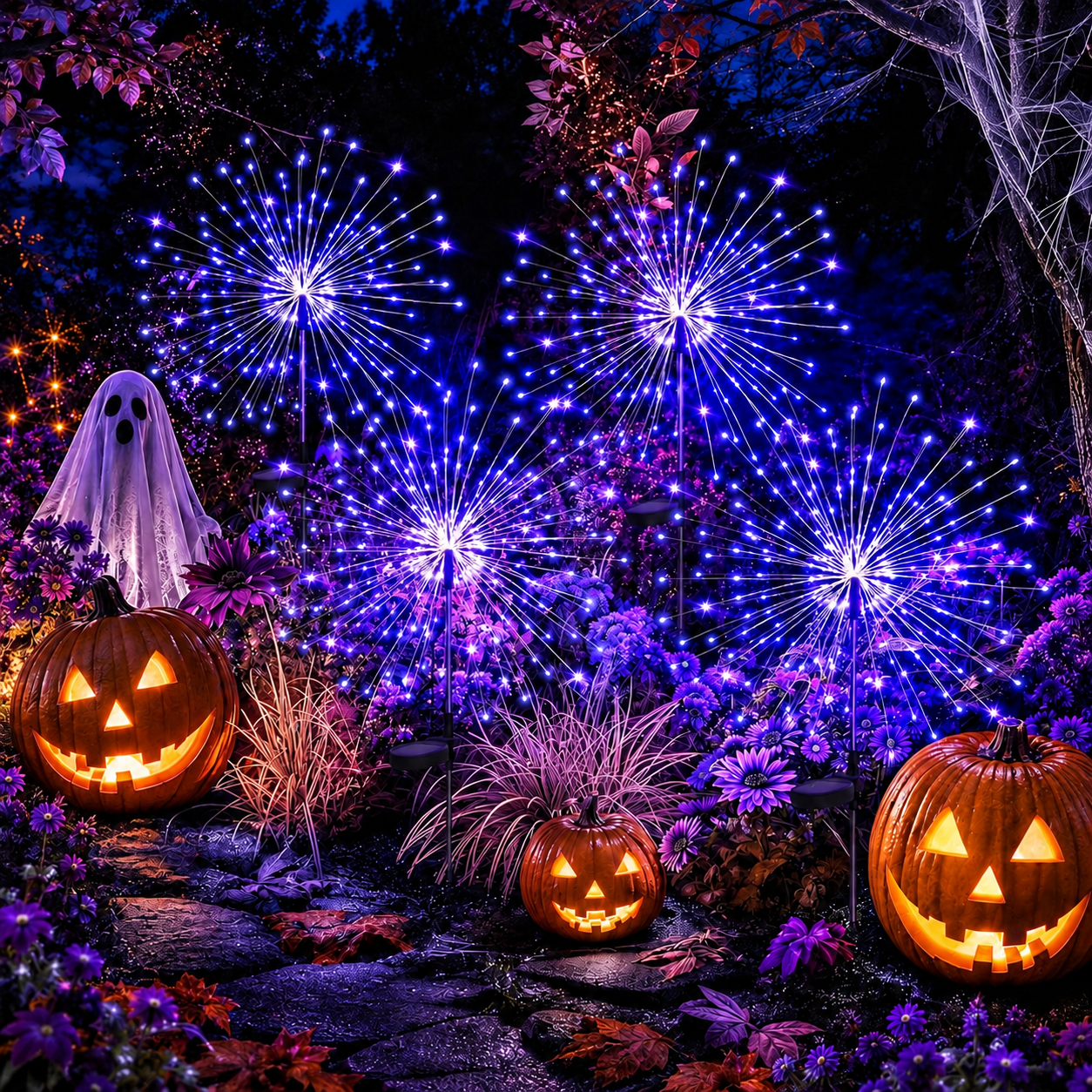 Solar Firework Lights for Outdoor Garden Decor