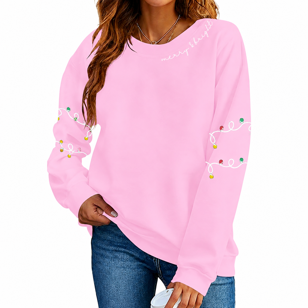 Christmas Graphic Printed Sweatshirt For Women