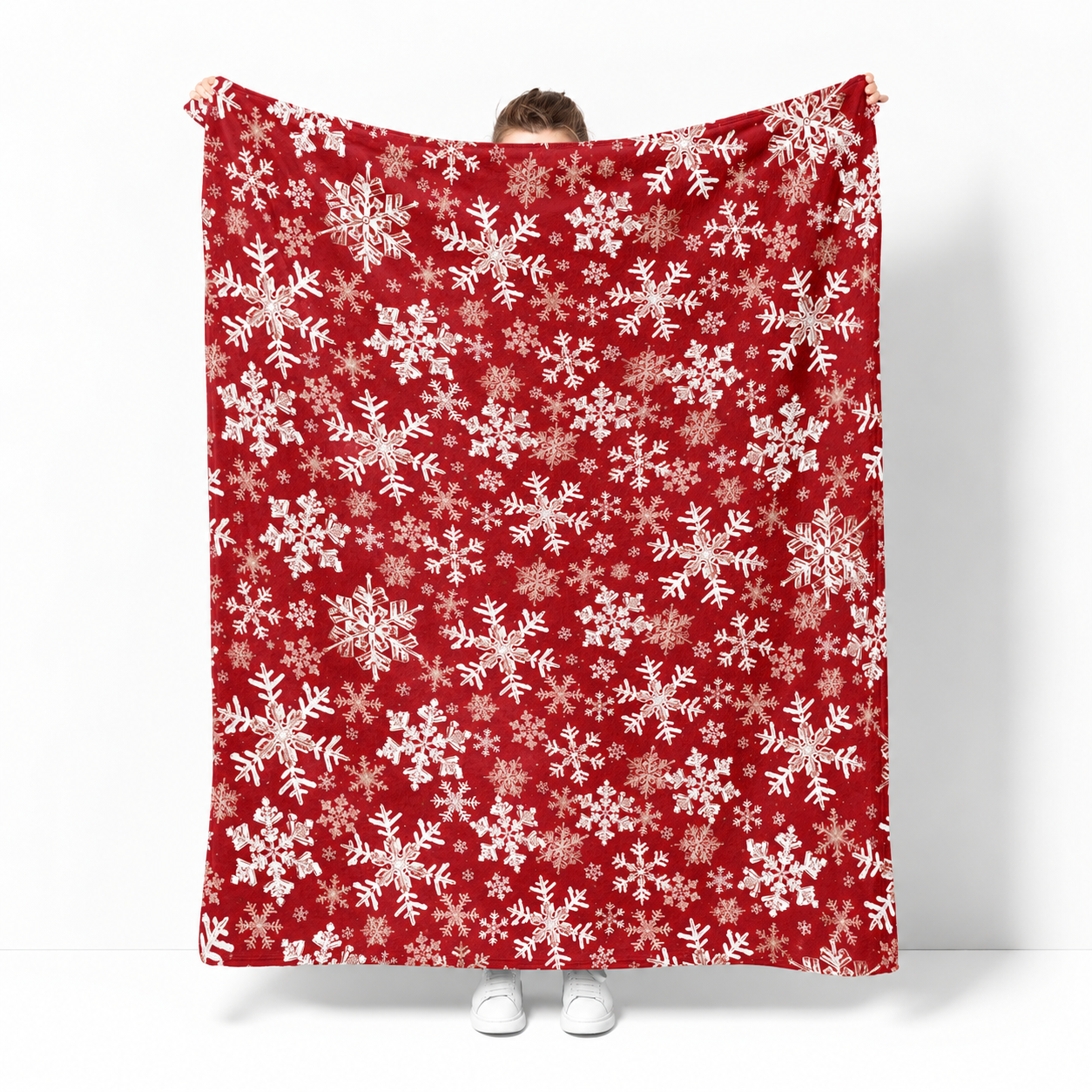 Soft Snowflake Printed Blanket For Christmas For Men And Women