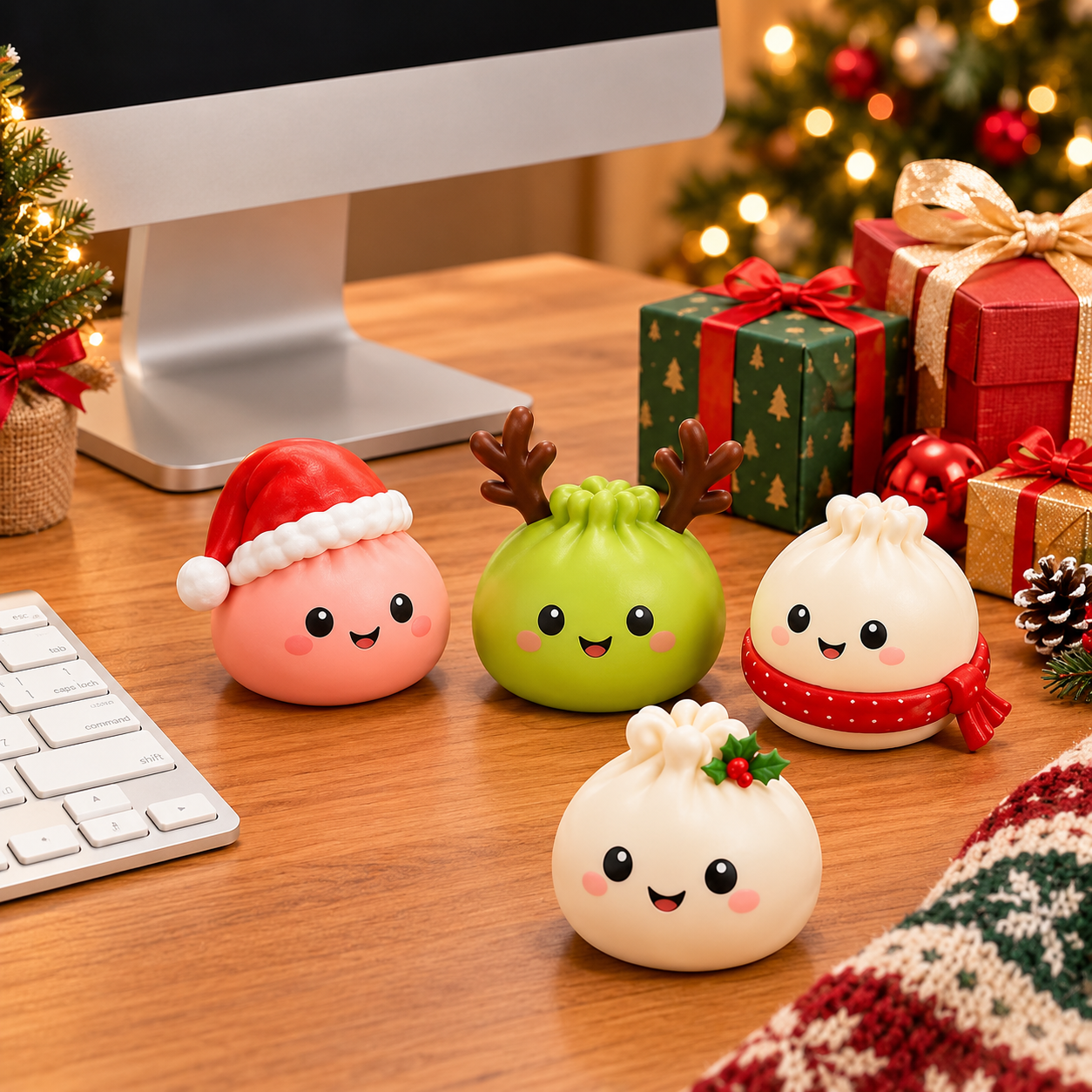 Mini Dumpling Squishy 24 Day Christmas Countdown Advent Calender Set