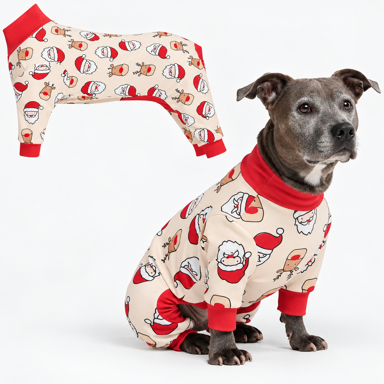 Christmas Dog Pajamas Onesie Suit for Everyday Wear
