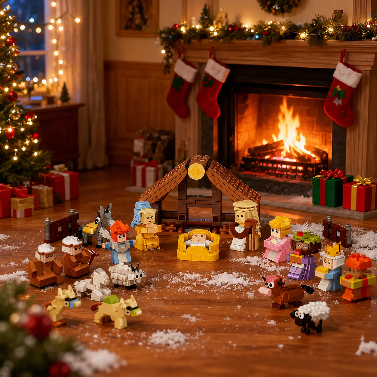 24 Day Christmas Advent Calendar Building Blocks Set  