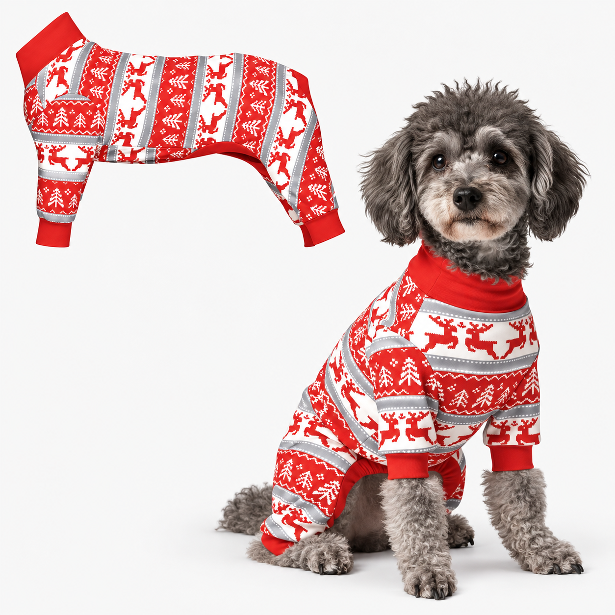 Christmas Dog Pajamas Onesie Suit for Everyday Wear
