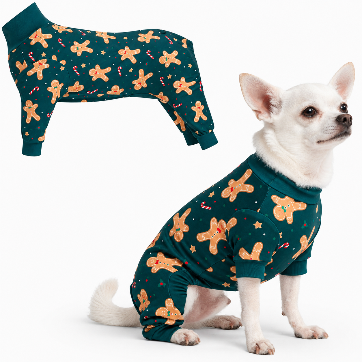 Christmas Dog Pajamas Onesie Suit for Everyday Wear