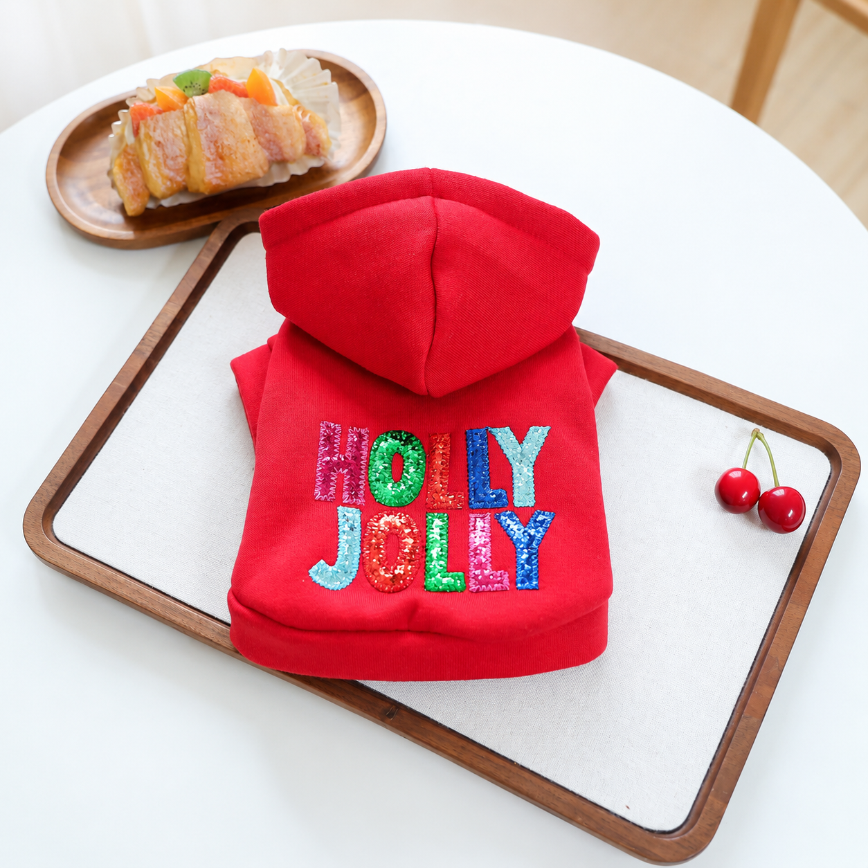 Casual Lightweight Christmas Pet Hoodie For Pets