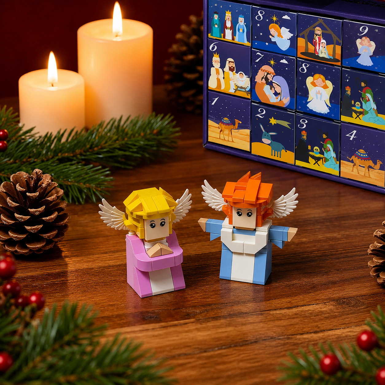 24 Day Christmas Advent Calendar Building Blocks Set  