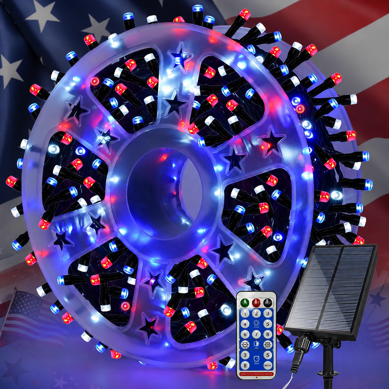 800 LED Wateproof Solar Fairy String Lights With Remote For Outdoor Decor