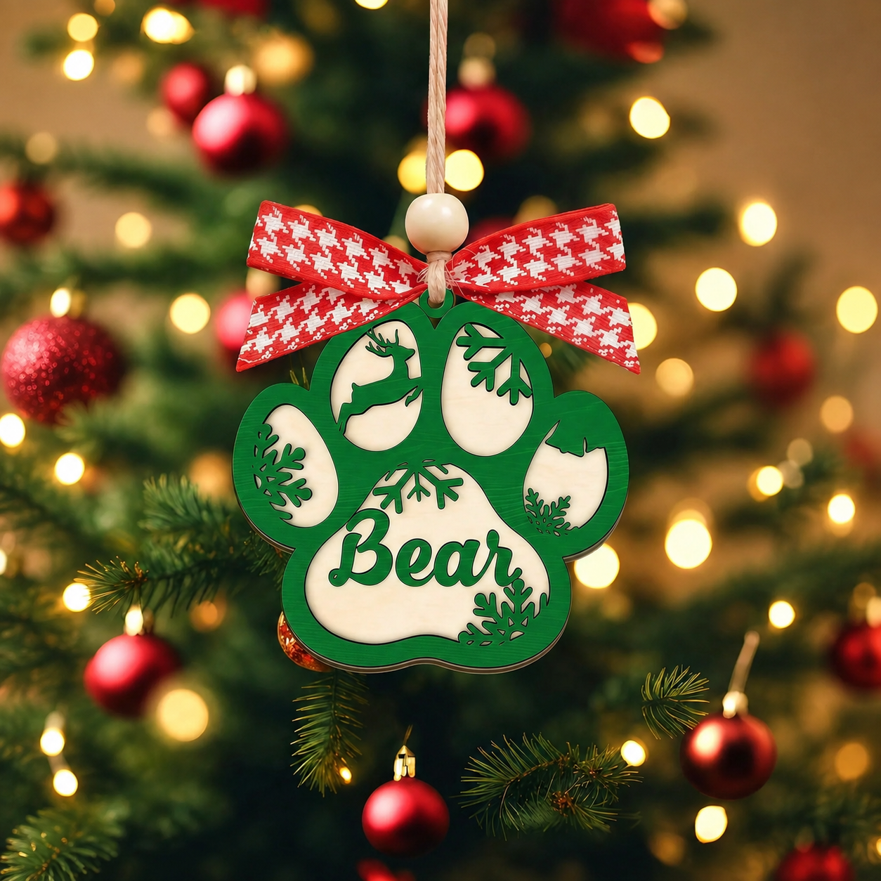 Personalized Pet Name Christmas Ornament