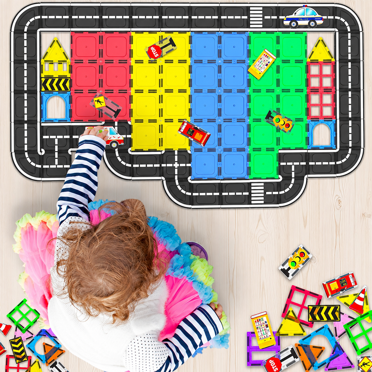 Preschool Montessori Sensory Building Blocks Toy Set For Kids
