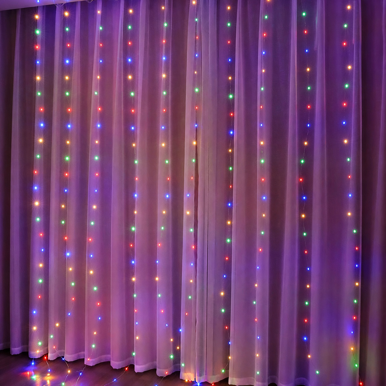 Christmas Curtain Lights With Remote Control