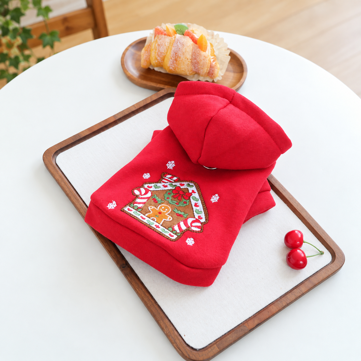 Casual Lightweight Christmas Pet Hoodie For Pets