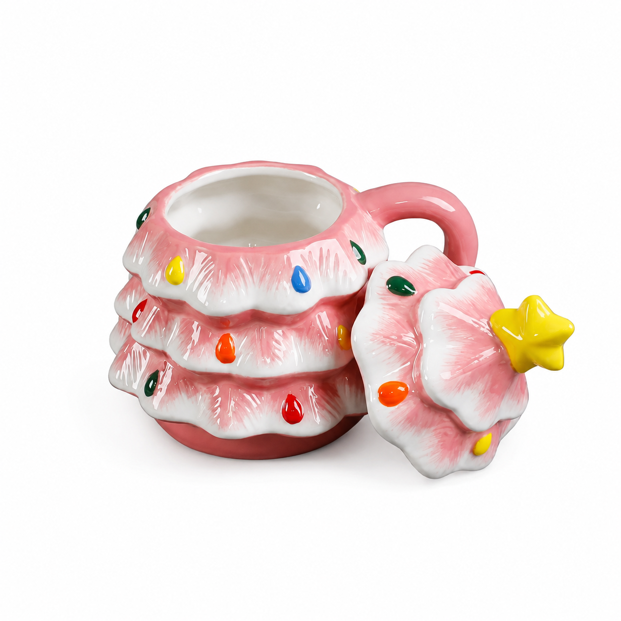 18Oz Christmas Tree Ceramic Mug For Warm Beverages  