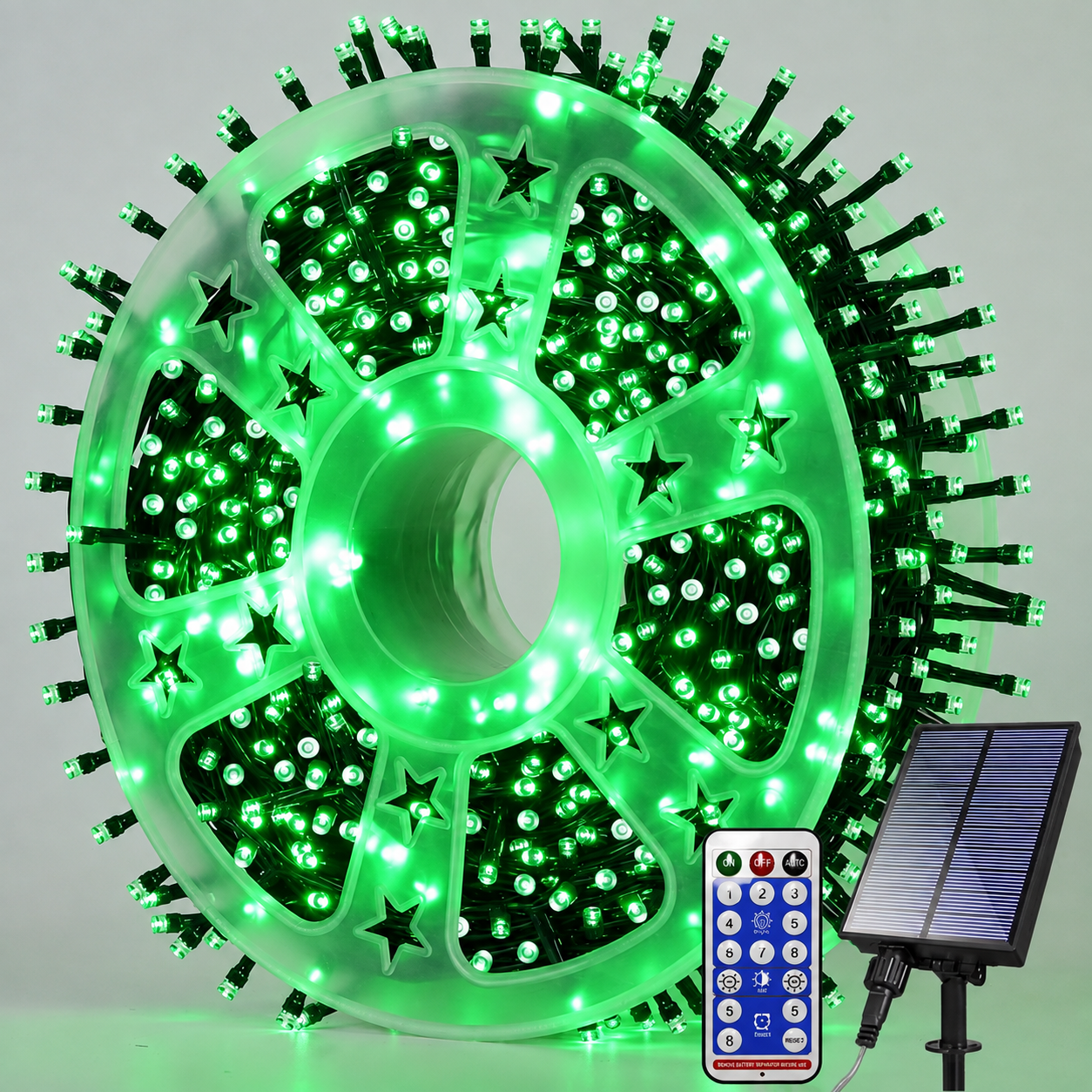 800 LED Wateproof Solar Fairy String Lights With Remote For Outdoor Decor